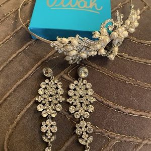 Tiara and matching earrings